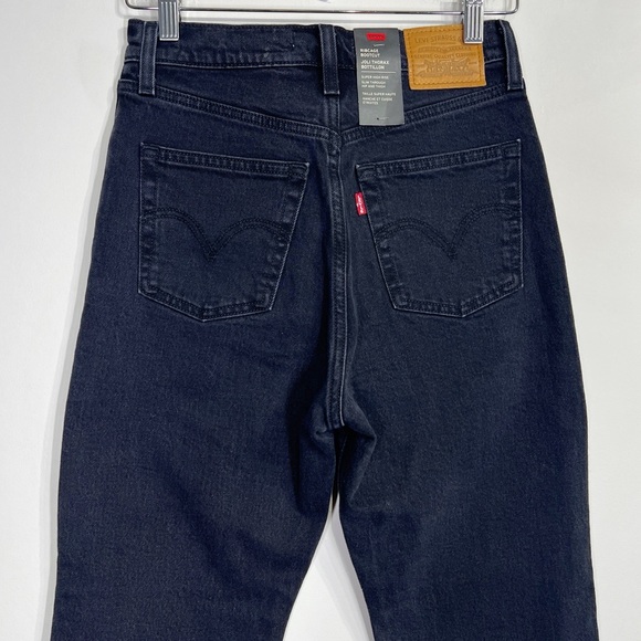 Levis NWT Ribcage Boot Jeans Black Lake - Picture 6 of 13